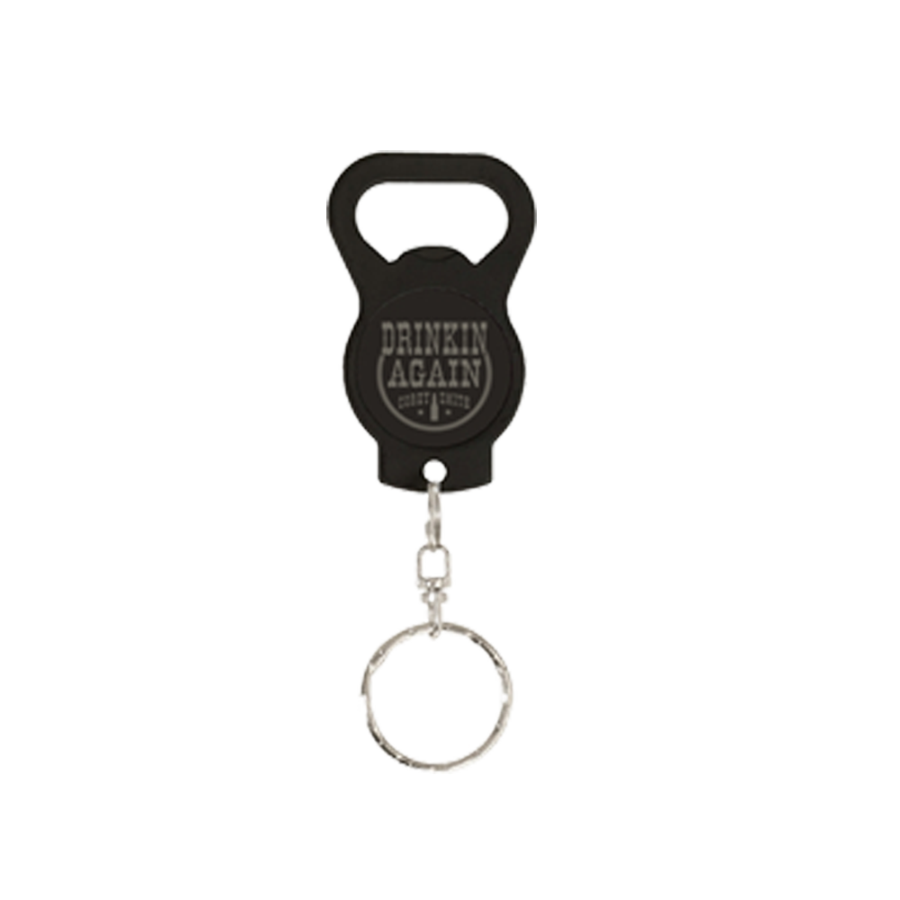 Drinking Again Bottle Opener Keychain