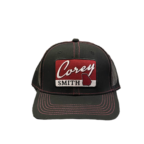 Black Georgia Logo Hat. Snapback.