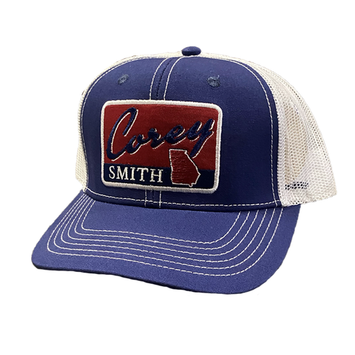 Blue Georgia Logo Hat. Snapback.